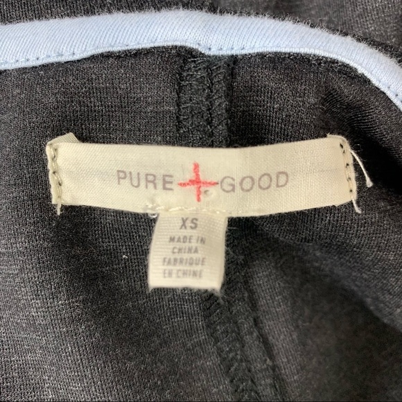 Anthropologie Pure + Good Size XS Gray Zip Up Hoodie Sweatshirt Jacket - Picture 8 of 11